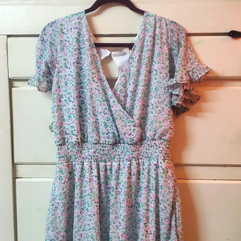 New with tags Blue Leopard dress size XL/1X